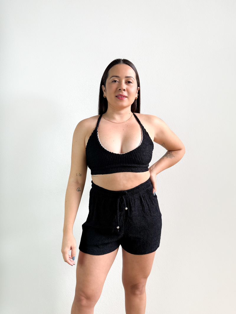 Conjunto Preto Libélula Beach