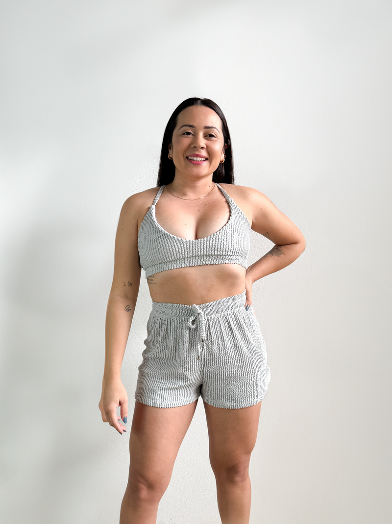 Conjunto Cinza Libélula Beach