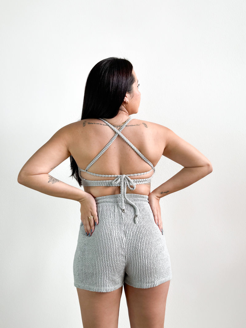 Conjunto Cinza Libélula Beach